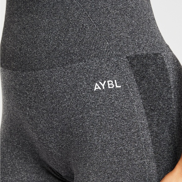 AYBL Empower Seamless Shorts - Black Marl - Size Large - Picture 7 of 14
